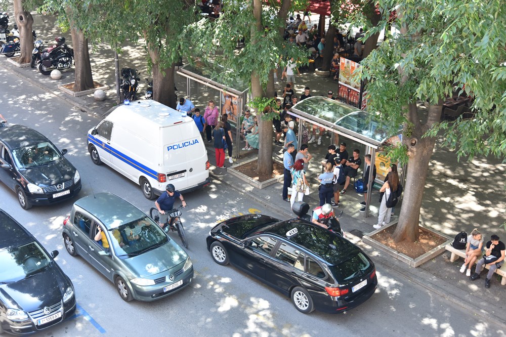 Policija postupa u centru Pule (snimio Duško MARUŠIĆ ČIČI)